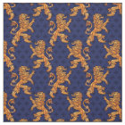 Medieval Gold Lion Blue Fleur de Lis