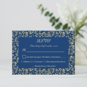 Medieval Gold RSVP Card