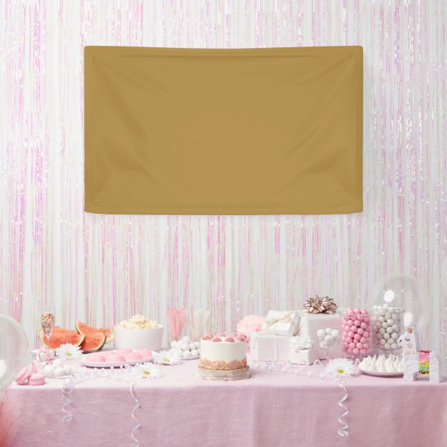 Medieval Gold Solid Color Banner (Party)