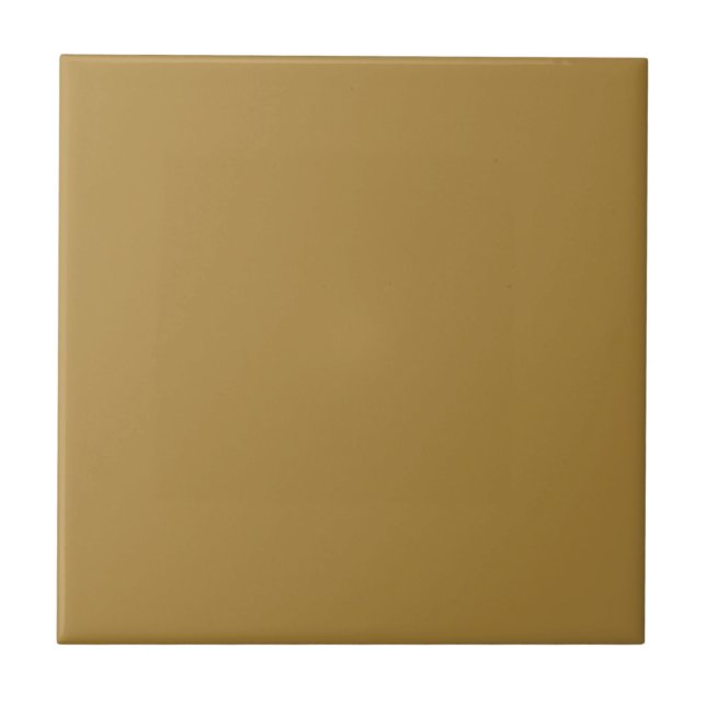 Medieval Gold Solid Color Ceramic Tile (Front)