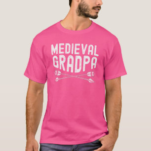 Medieval Grandpa Bowman Arrow Bow Archer Archery T-Shirt