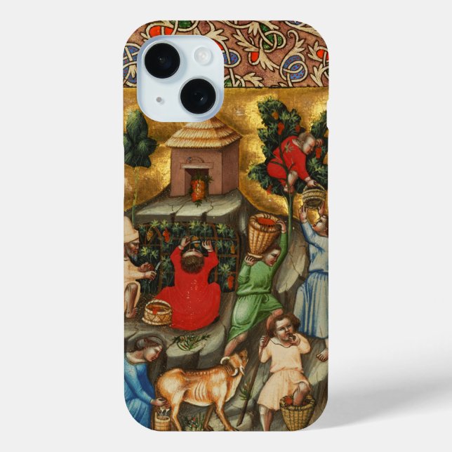 MEDIEVAL GRAPE VINEYARD HARVEST Antique Grapevine  Case-Mate iPhone Case (Back)