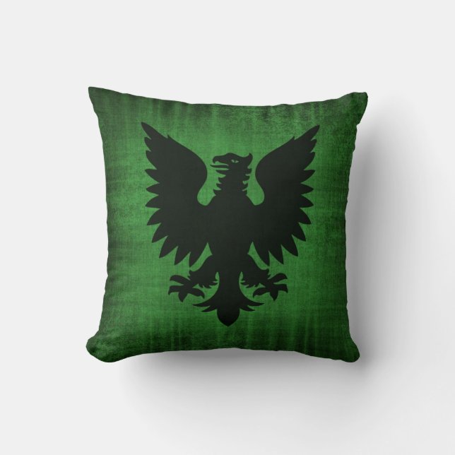 Medieval Green Velvet Cushion (Front)