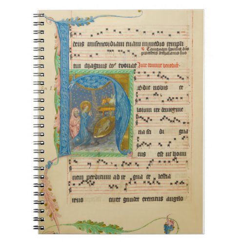 Medieval Gregorian Chant Christmas Manuscript Notebook