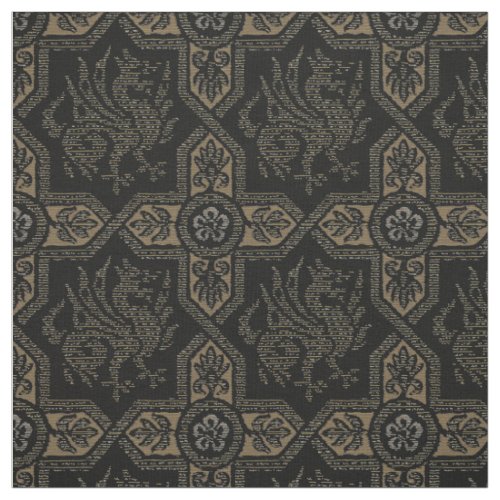 Medieval Griffin Dragon Pattern Fabric