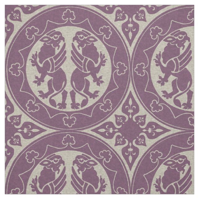Medieval Griffins Fabric (Swatch)