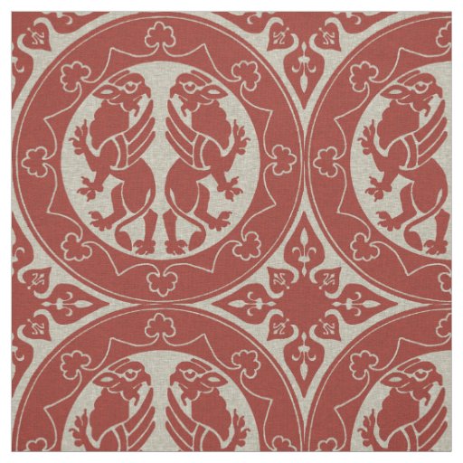 Medieval Griffins Fabric