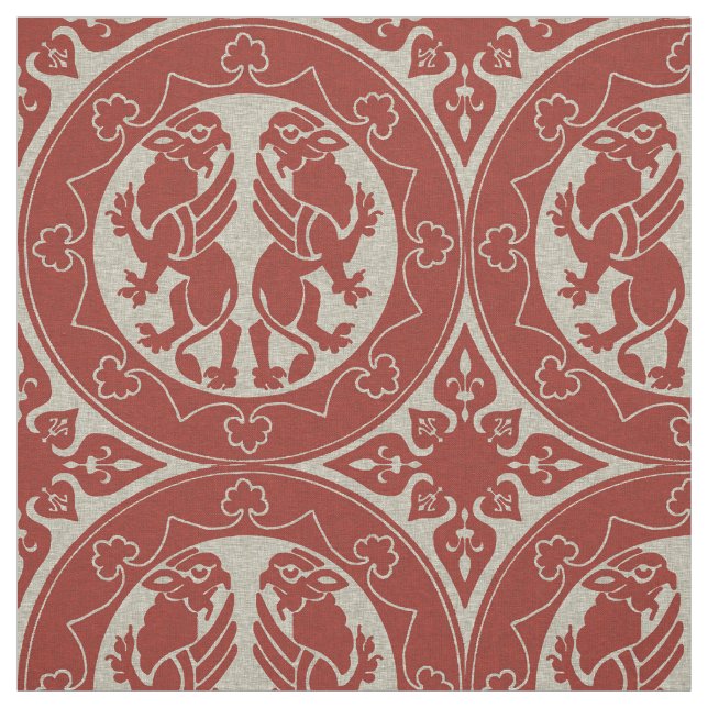Medieval Griffins Fabric (Swatch)