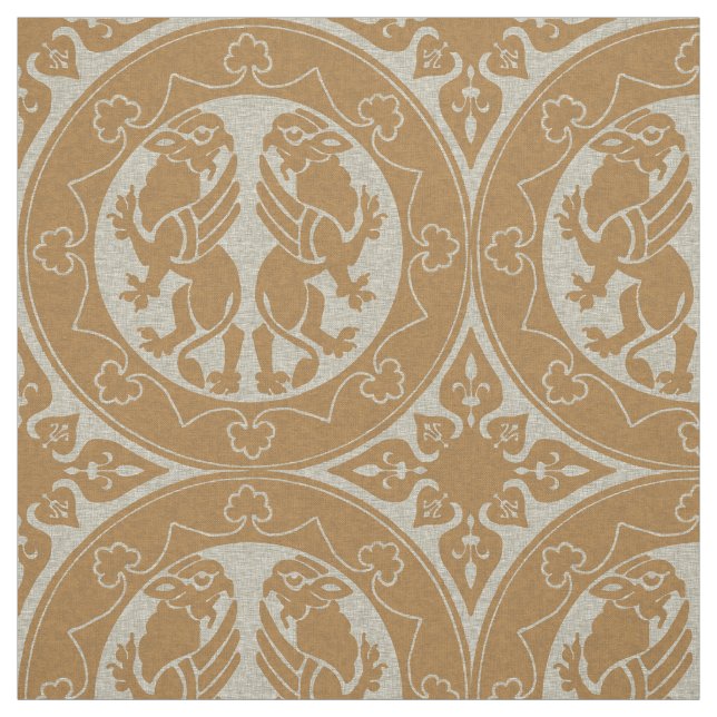 Medieval Griffins Fabric (Swatch)