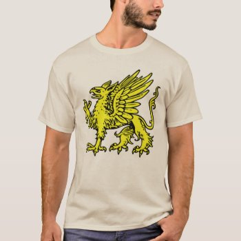 Medieval Gryphon Heraldry Tshirt by Romanelli at Zazzle