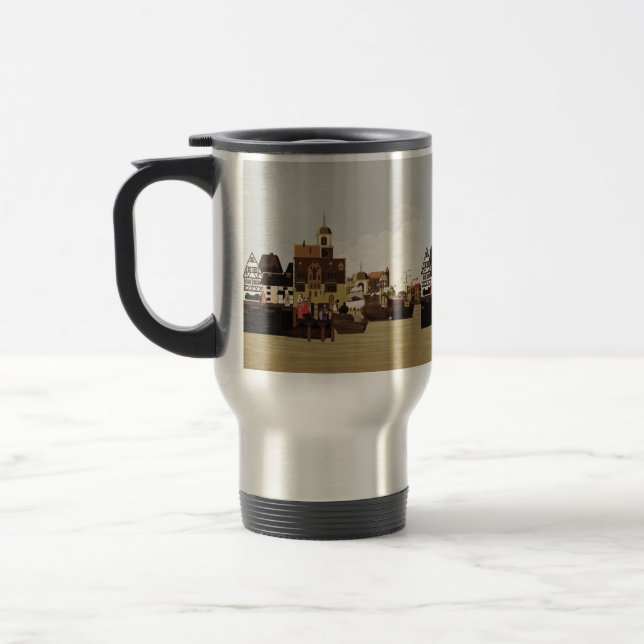 Medieval Harbor Travel Mug (Left)