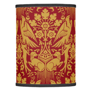 Medieval Hawk And Hound Pattern Lamp Shade