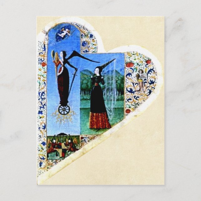 Medieval Heart Postcard (Front)