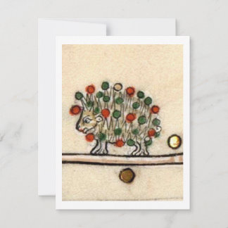 Medieval Hedgehog Thief Invitation