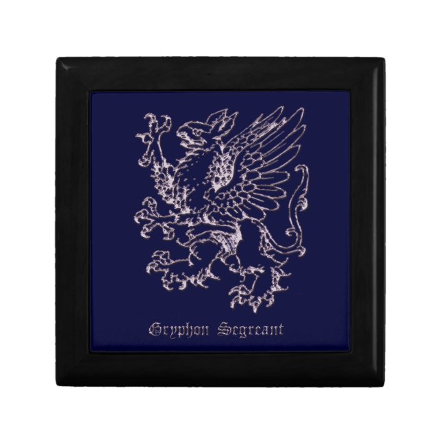 Medieval heraldry - Gryphon segreant Gift Box (Front)