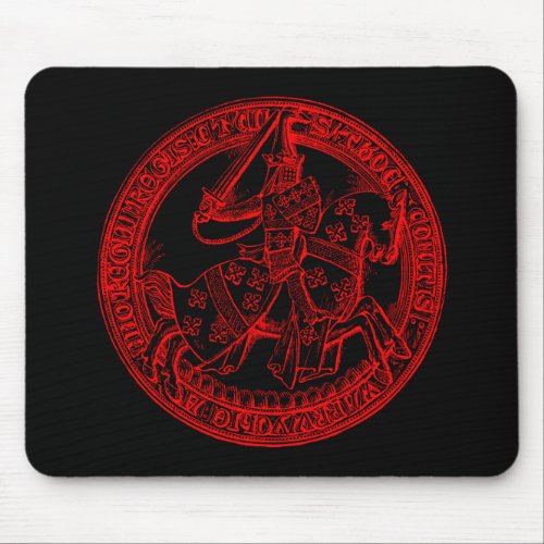 Medieval Heraldry Seal of Thomas de Beauchamp Mouse Pad