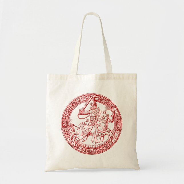 Medieval Heraldry Seal of Thomas de Beauchamp Tote Bag (Front)