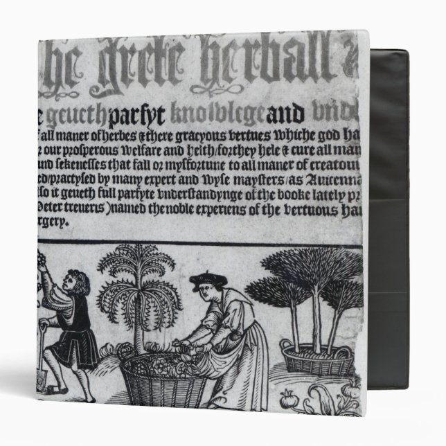 Medieval Herb Garden Binder (Front/Inside)
