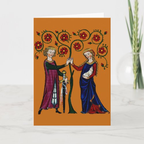 Medieval Holding Hands Card