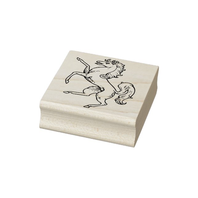 medieval horse art stamp (Stamp)