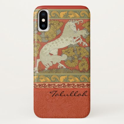 Medieval Horses Design iPhone X Case