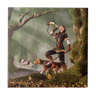 Medieval Huntress Tile