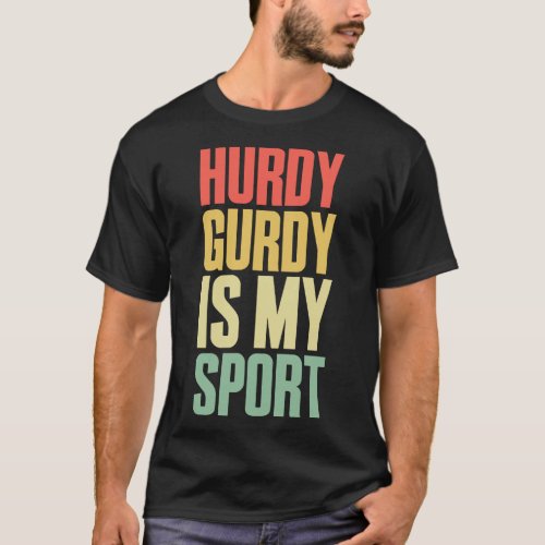 Medieval Hurdy Gurdy Sport Instrument Music T_Shirt