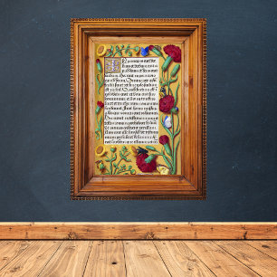 Medieval Illuminated Manuscript Gospel St John Poster