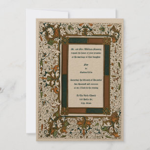 Medieval Illuminated Wedding Invitations Template