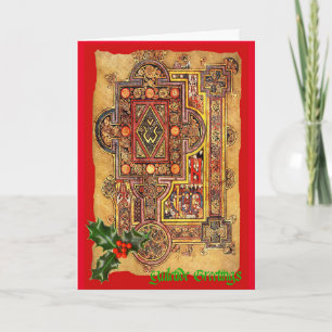 Medieval illumination Yuletide Card