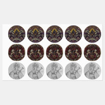 Medieval inspired labels