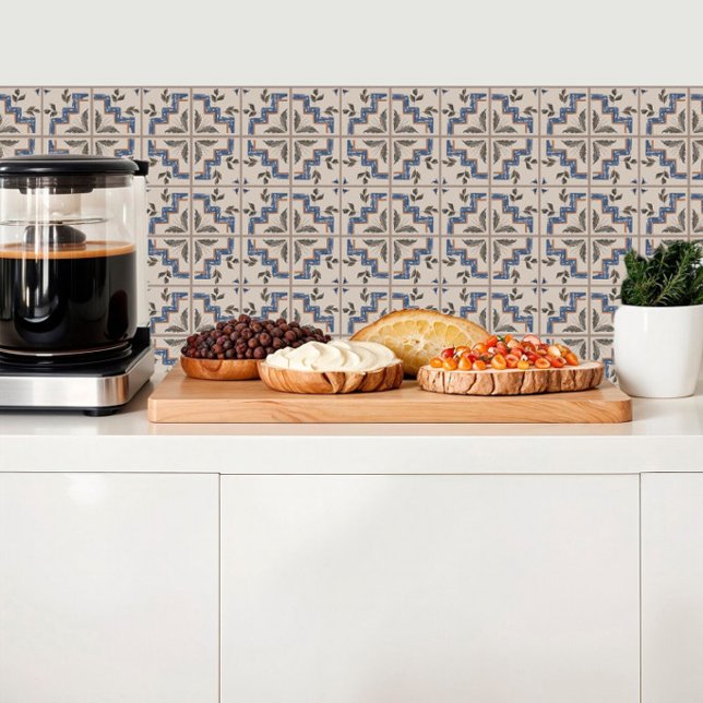 Medieval-inspired tile with botanical motifs (Creator Uploaded)