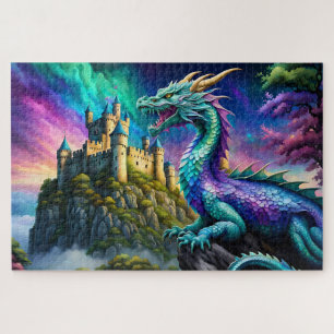 Medieval Iridescent Dragon  Jigsaw Puzzle