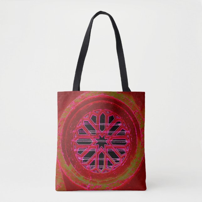 medieval irish church window tote bag (Front)