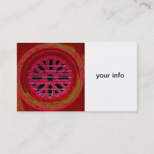 medieval irish window business card