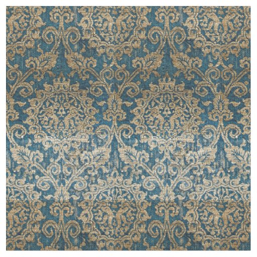 Medieval Italian Rabbits or Hares Pattern Fabric