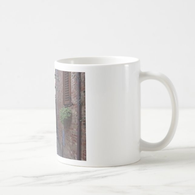 Medieval Italian Street Scripture Art Coffee Mug (Right)