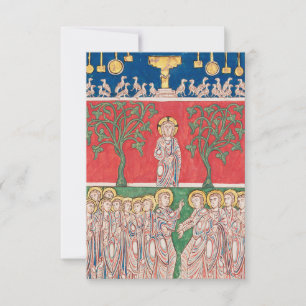 Medieval Jesus Christ Holy Card Pater Noster