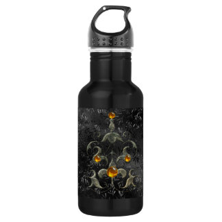 Medieval Jewel on Black Stainless Steel Water Bottle