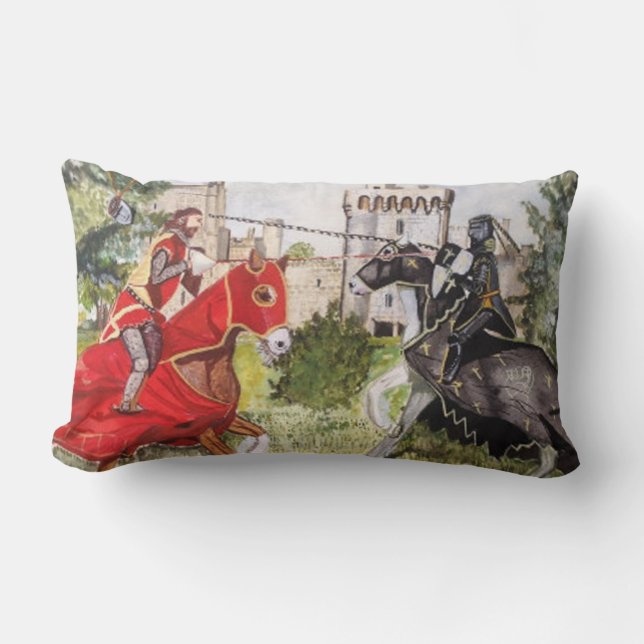 Medieval Joust Lumbar Pillow (Front)