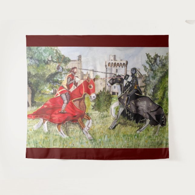 Medieval Joust Tapestry (Front (Horizontal))