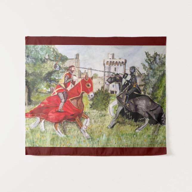Medieval Joust Tapestry (Front (Horizontal))