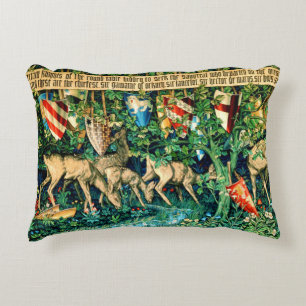 Medieval King Arthur William Morris Accent Pillow