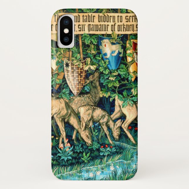 Medieval King Arthur William Morris Case-Mate iPhone Case (Back)