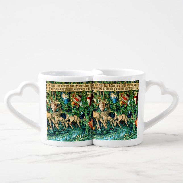 Medieval King Arthur William Morris Coffee Mug Set (Front Nesting)