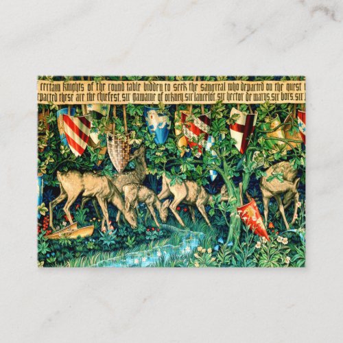 Medieval King Arthur William Morris Enclosure Card