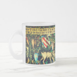 Medieval King Arthur William Morris Frosted Glass Coffee Mug