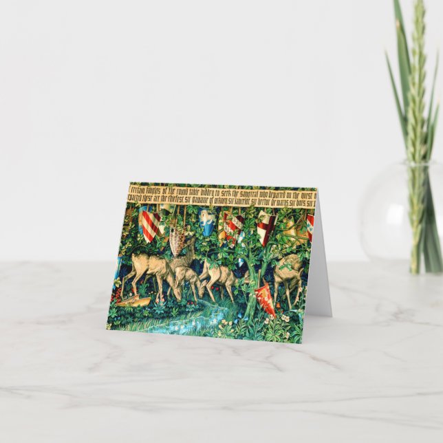 Medieval King Arthur William Morris Invitation (Front)