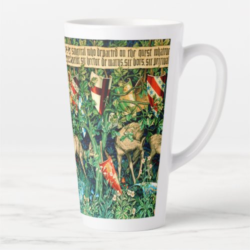 Medieval King Arthur William Morris Latte Mug