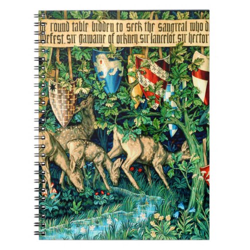 Medieval King Arthur William Morris Notebook